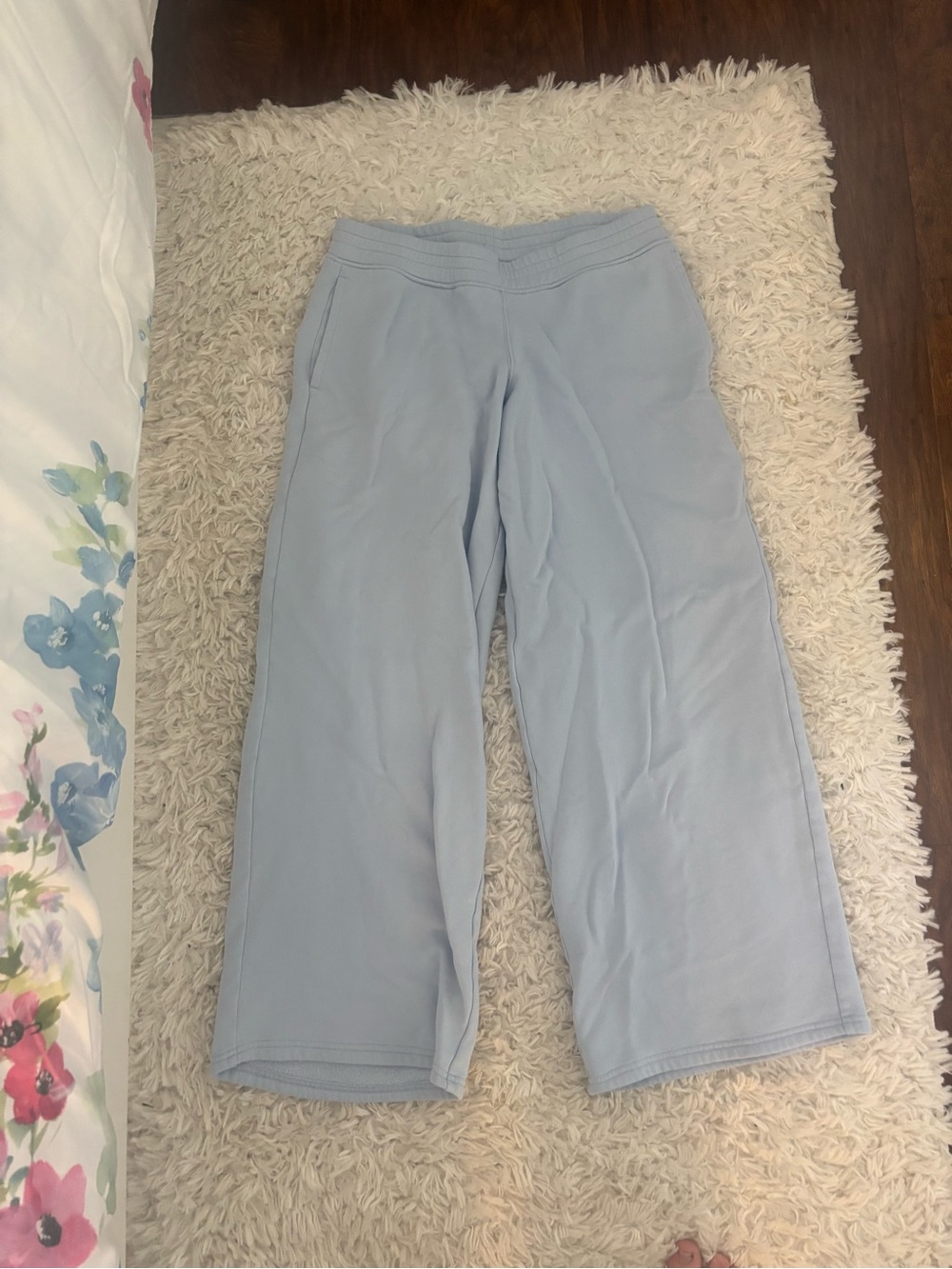 Hollister Light Blue Jogger Wide-Leg Sweatpants